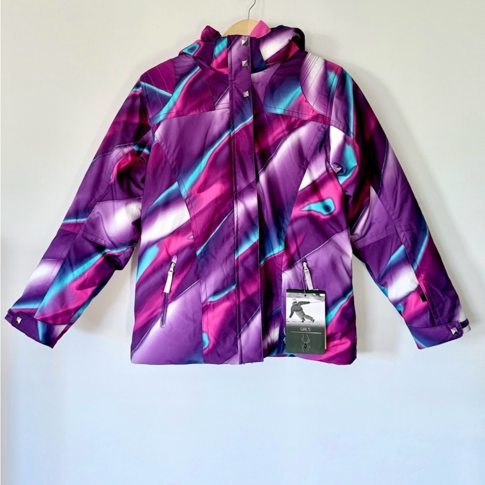 Spyder Kids' Multicolor Patterned Puffer Jacket